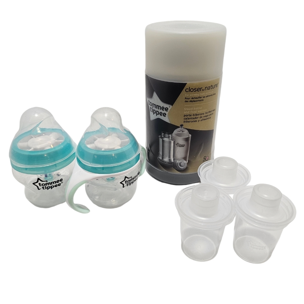 Tommee Tippee Travel Bottle and Food Warmer with extras